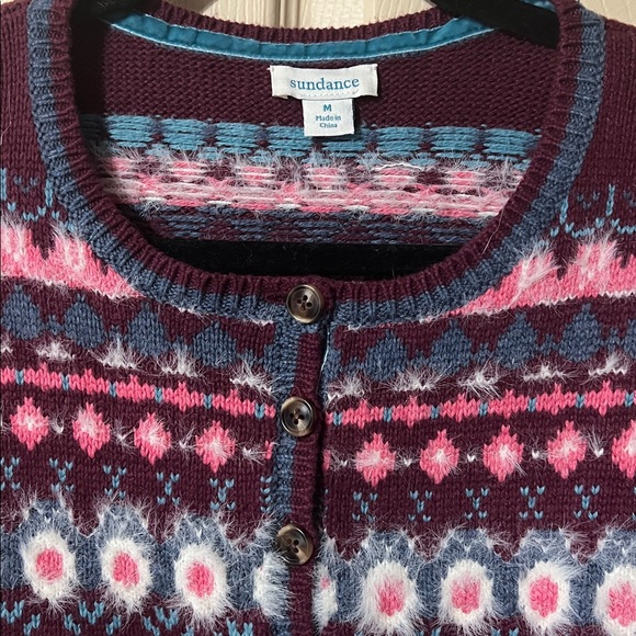 Sundance whimsical winter sweater M - Picture 2 of 3